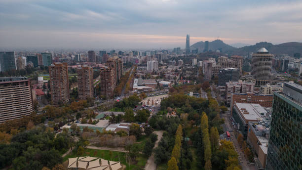 istock Santiago, chile seen from the sky 1496008067