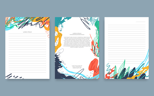 abstract templates for poster, greeting and business card, invitation, flyer, banner, brochure, email header, and page cover