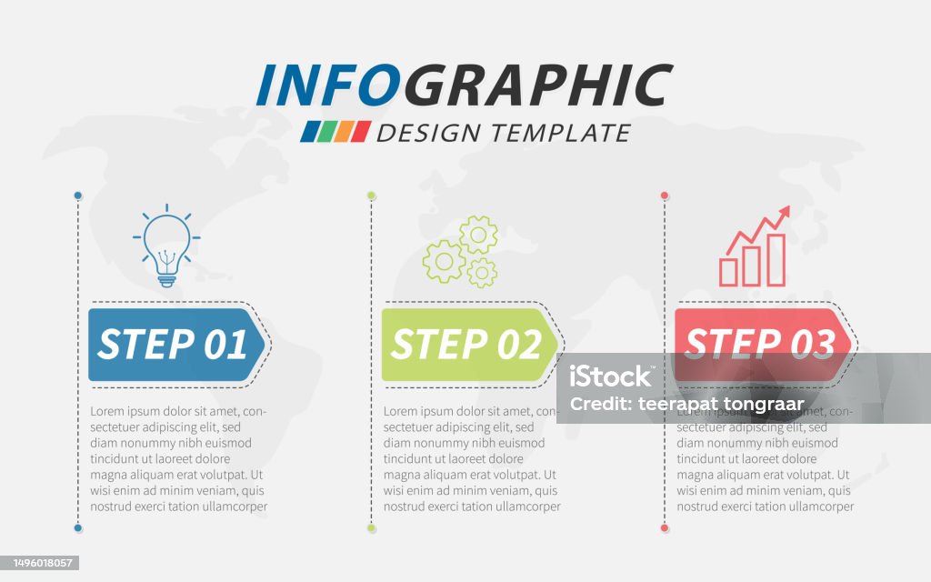 Three Column Timeline Timeline Creator Infographic Template 3 Steps Vector Illustration Stock ...