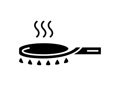 Wok black filled vector icon with clean lines and minimalist design, universally applicable across various industries and contexts.