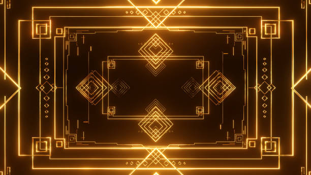 Golden Art Deco Background