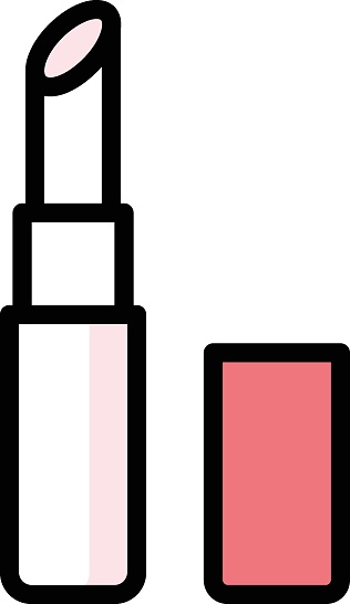 lipstick Vector illustration on a transparent background. Premium quality symmbols. Line Color vector icons for concept and graphic design.
