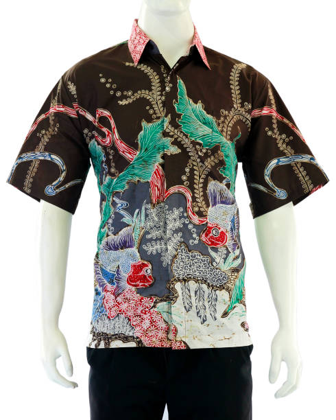 istock Batik shirt for men with short sleeves 1496024954