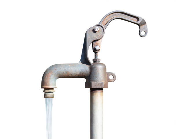 istock Isolated running water from faucet tab. 1496026041