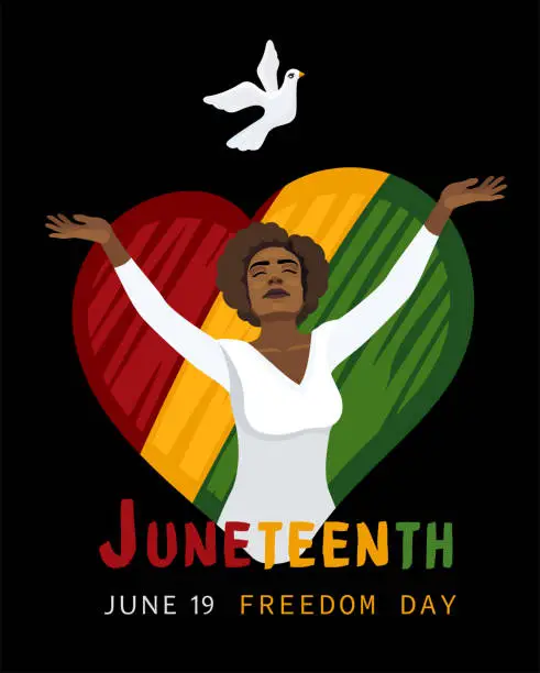 Vector illustration of Juneteenth Celebration. Juneteenth Independence Day.