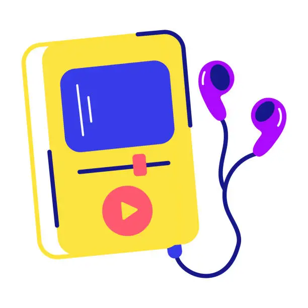 Vector illustration of Mp3 Player