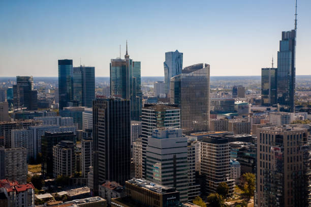 istock Warsaw architecture downtown city urban landscape 1496034834