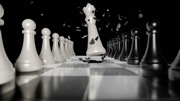istock Game of chess. Figures on chessboard. Analysis, strategy concept. Strategic thinking. 1496041331