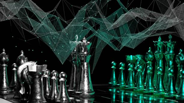 istock Game of chess. Figures on chessboard. 1496041377