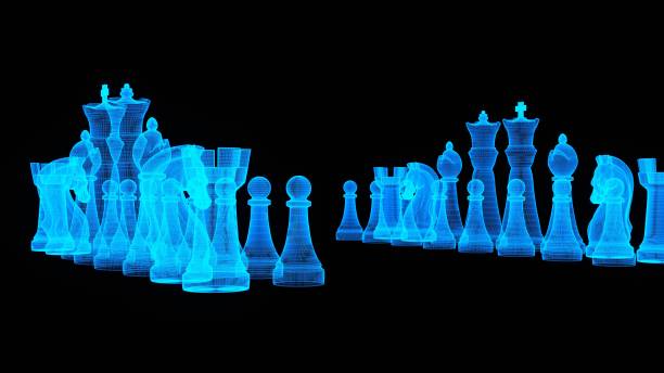 istock Game of chess. Figures on chessboard. 1496041379