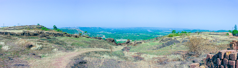 Panoramic view Mangalore outskirts, India