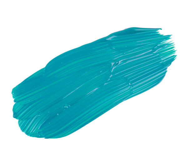 istock Acrylic brush stroke paiting over isolated background, canvas watercolor texture 1496049667