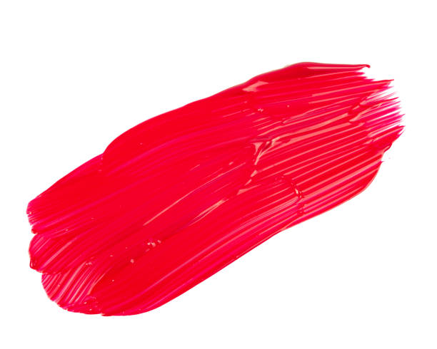 istock Acrylic brush stroke paiting over isolated background, canvas watercolor texture 1496051760