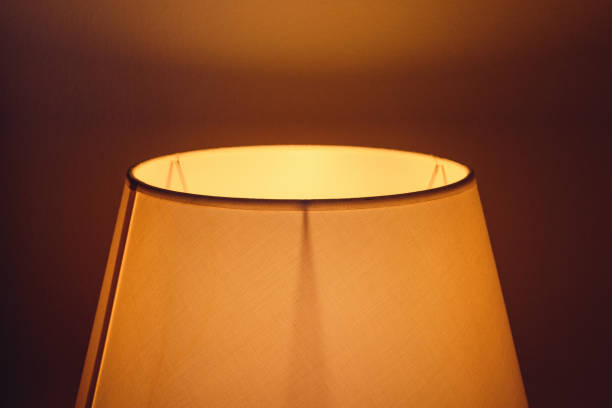 istock Abstract image of bedside lamp shade and light 1496053104
