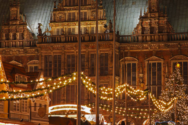 istock Christmas market, town hall Bremen, Germany 1496057626