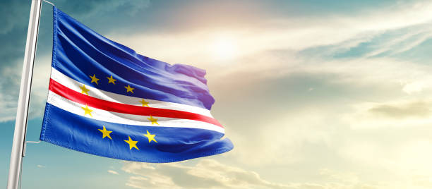 istock Cabo Verde / Cape Verde National waving flag. 1496070227