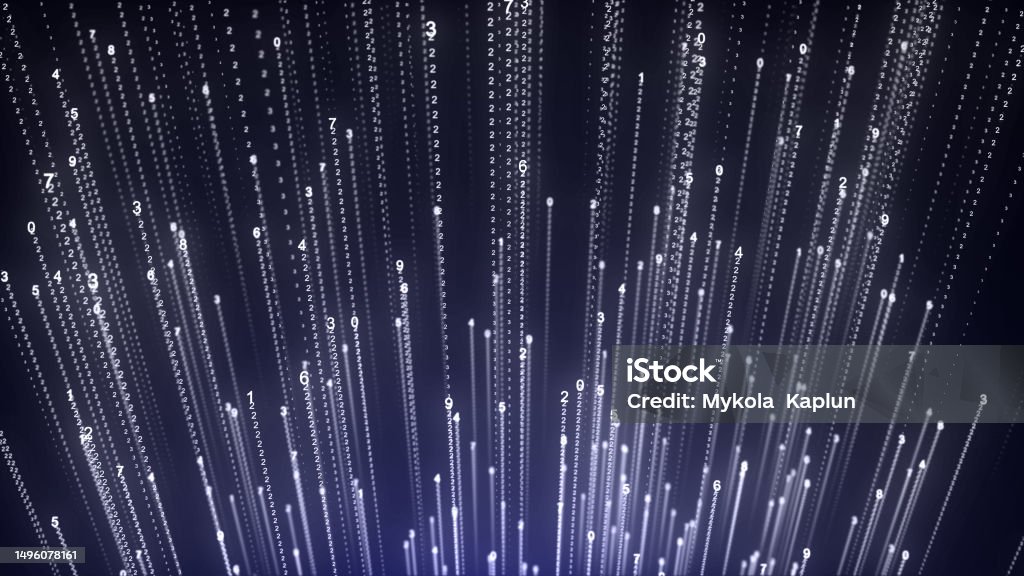 Matrix Background Cyber Security With Binary Code Rapidly Falling ...