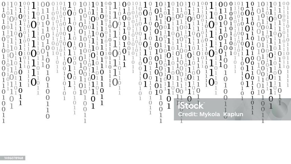 Matrix Background Cyber Security With Binary Code Rapidly Falling ...