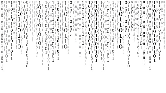 Matrix Background Cyber Security With Binary Code Rapidly Falling ...