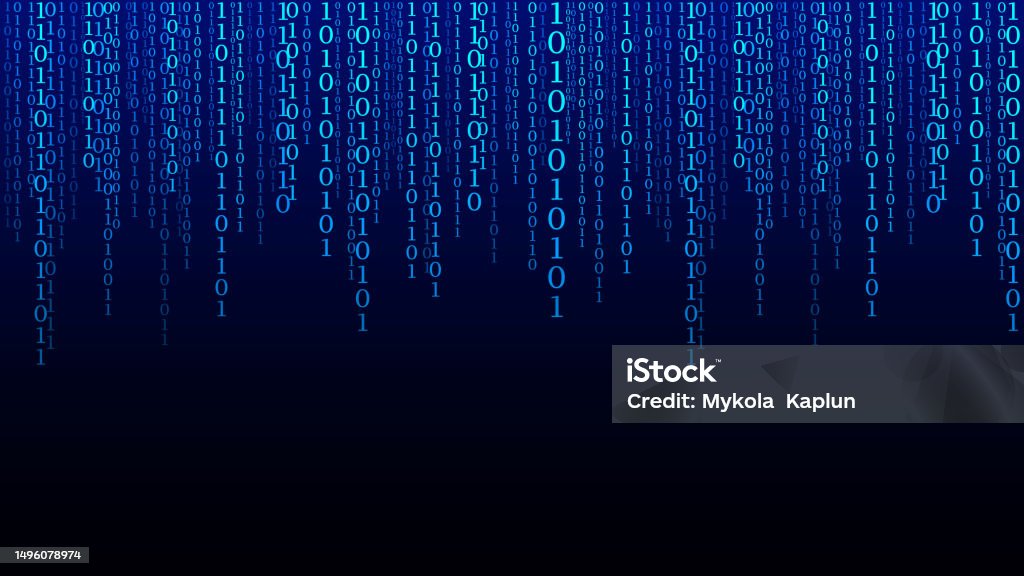 Matrix Background Cyber Security With Binary Code Rapidly Falling ...