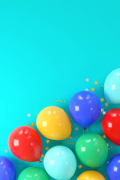istock Vivid colorful balloons celebration vertical background 1496078978
