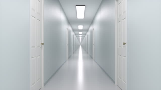 Corridor with door
