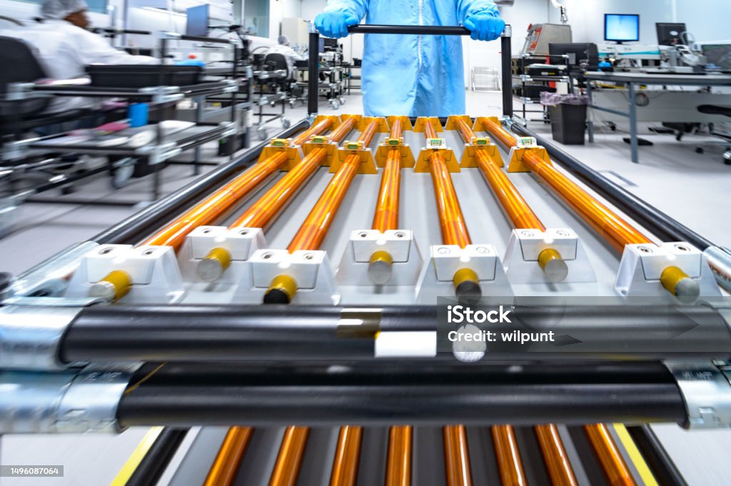 Magnetorquer Rods Closeup Magnetorquer Rods Coils For Cubesat Satellites Pushed Blurred ...