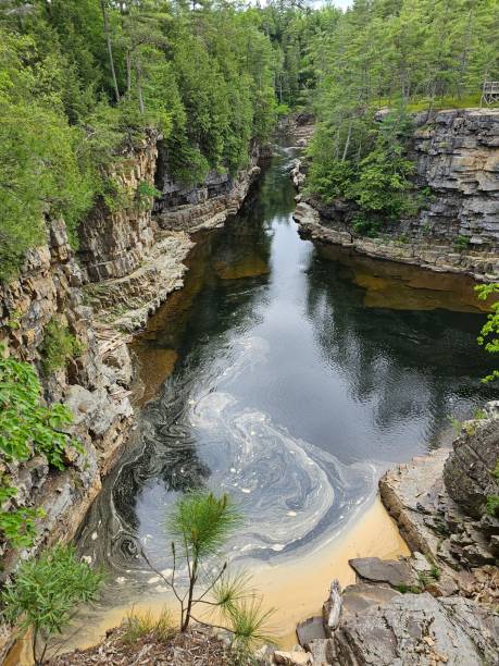 istock Ausable Chasm Canyon and mountain river 1496108416