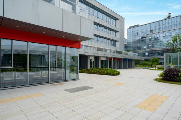 istock Empty floor and modern office building in Science and Technology Park ,chongqing,china 1496109066