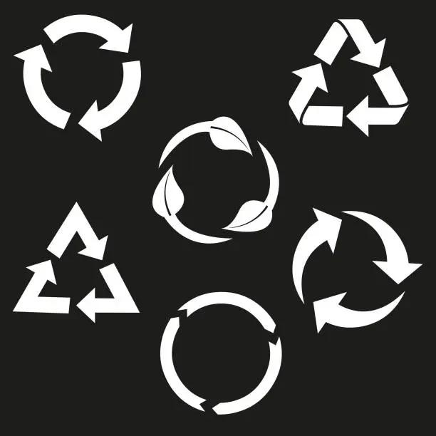 Vector illustration of Recycle Icon Pack - Vector Illustration