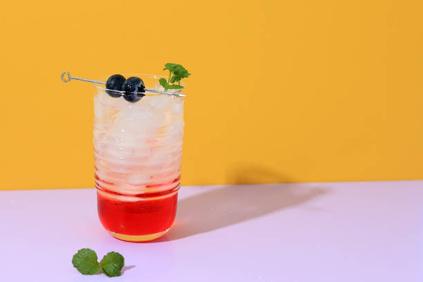 istock Summer Mojito Cocktail with Blueberry and Mint Leaf 1496120220
