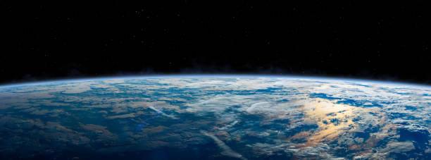 istock Panoramic view of the Earth. 1496123120