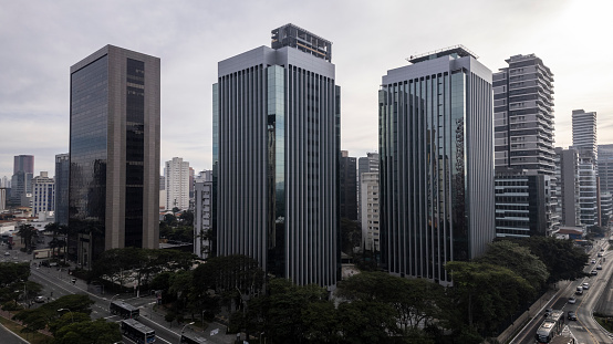Buildings on Avenida Faria Lima, financial district of São Paulo