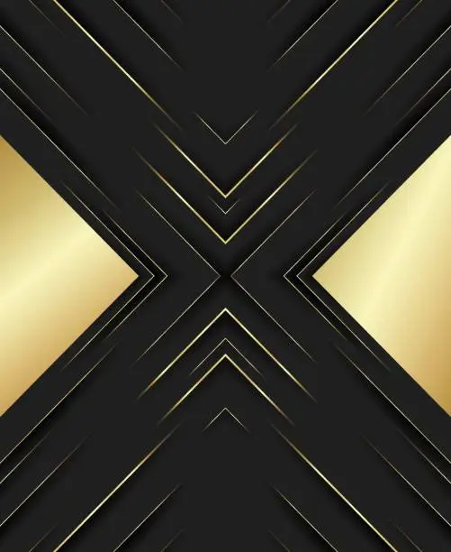 Vector illustration of Gold luxury background. The golden premium wallpaper. Holiday, New year, Christmas, promotion. vector illustration