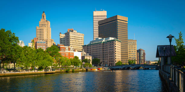 istock Downtown Providence buildings and skyline over the river 1496125759