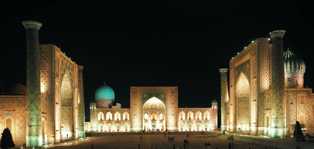 istock Registan Square by night, Samarkand, Uzbekistan 1496126128