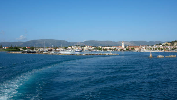 port of Zakynthos town on Zakynthos Island, Greece stock photo