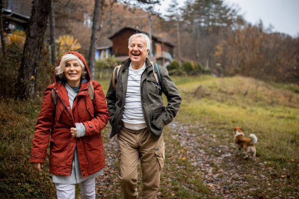 istock Mature couple in nature 1496129293