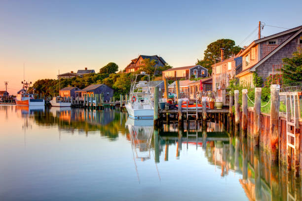 Menemsha on  Martha's Vineyard - fotografia de stock