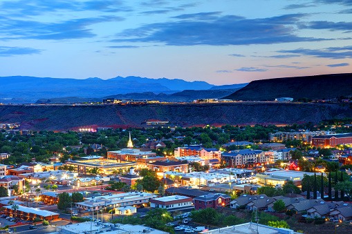 St. George is a city in and the county seat of Washington County, Utah, United States. Located in southwestern Utah on the Arizona border