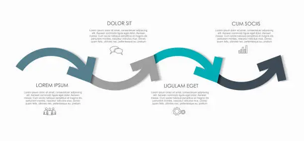 Vector illustration of Infographic design template with place for your data. Vector illustration.