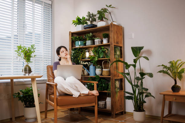 istock Young female white-collar workers work with laptops at home 1496138690