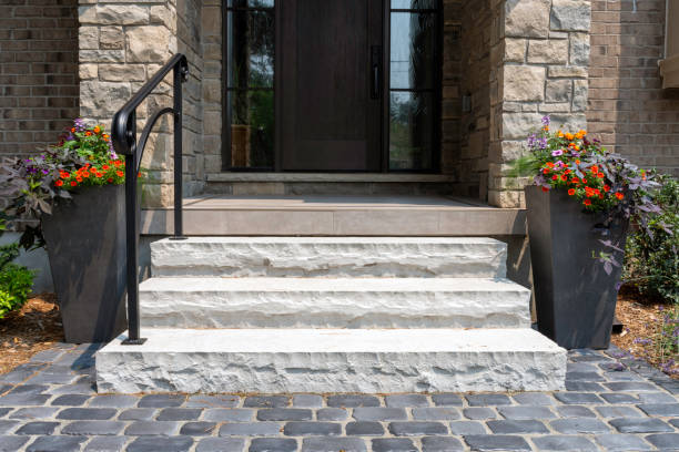 istock Luxury landscaping front entrance 1496142301