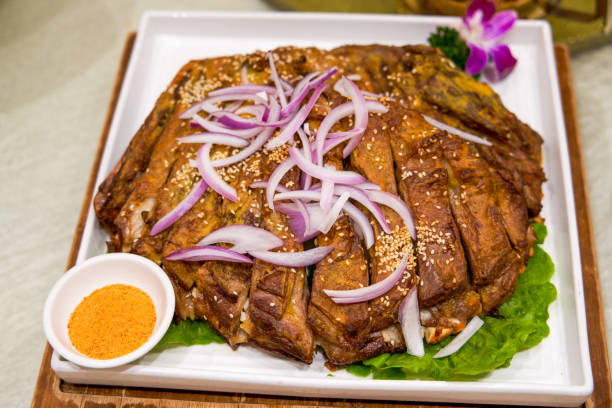 istock A delicious Chinese Xinjiang dish, grilled lamb chops 1496149201
