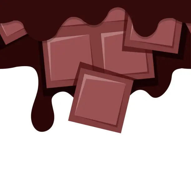 Vector illustration of Chocolate border