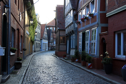 Romanic street Lauenburg.Elbe