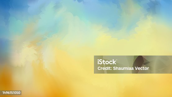 istock Colourful blurred defocused watercolour abstract background design 1496151050
