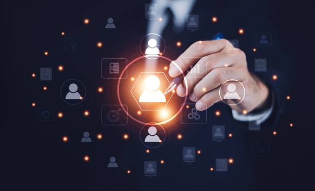 istock HR Human resource management concept, Online and modern technologies for simplifying the human resources system. Human resource manager checks the CV online to choose the perfect employee for his 1496154290
