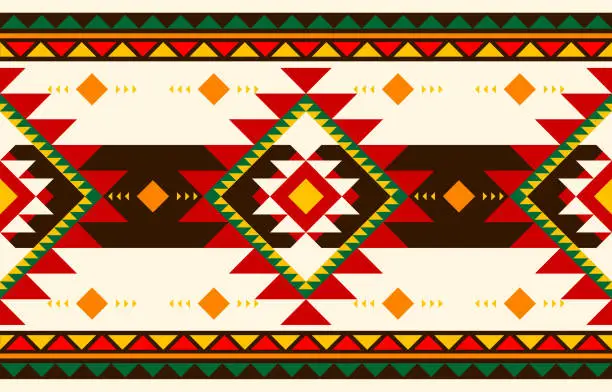 Vector illustration of Native indigenous carpet patterns seamless concept. Design for mat, door mat, matt, ethnic, tapestry, geometric style, fabric, carpet, vector, illustration, pattern style