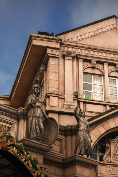 istock Statues in front of the building 1496173137